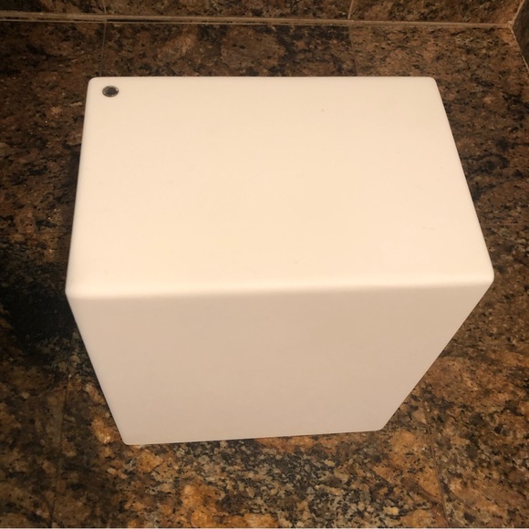 WATERWORKS Contemporary Handmade
Resin Rectangular White Waste Can - Picture 2 of 4